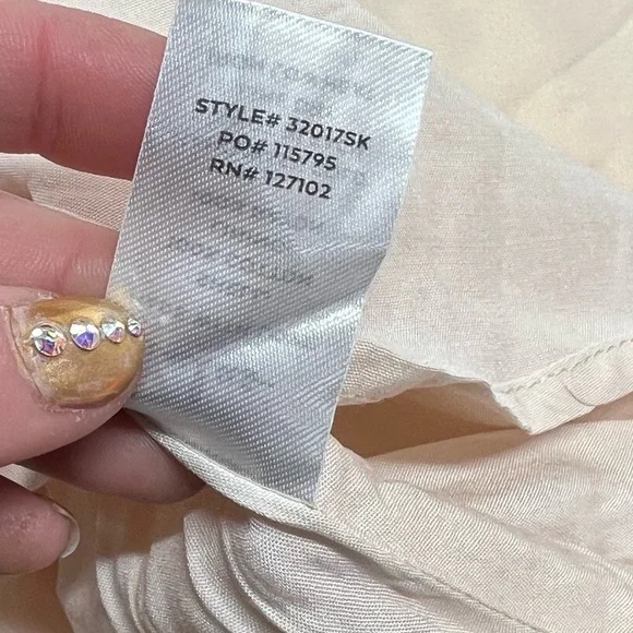 Lulu’s So Darling Light Peach Satin Long Sleeve
Tie-Back Mini Dress - Picture 12 of 13